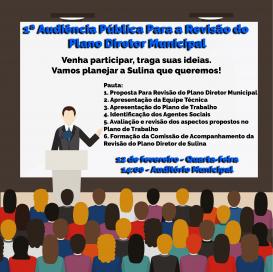 Convite Audiência Pública Plano Diretor