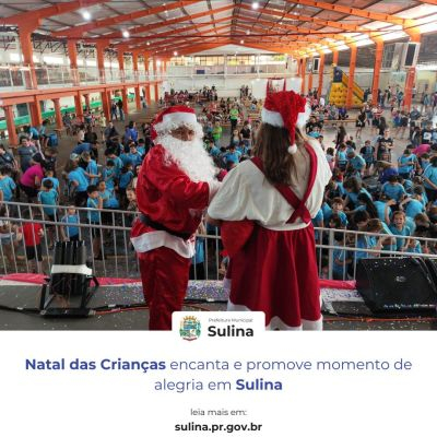 Natal das Crianças encanta e promove momento de alegria em Sulina