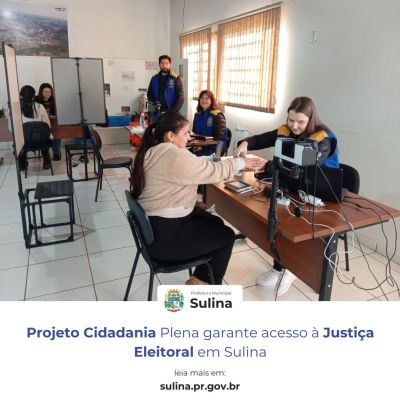 Projeto Cidadania Plena garante acesso à Justiça Eleitoral em Sulina