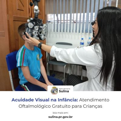 Acuidade Visual na Infância: Atendimento Oftalmológico Gratuito para Crianças