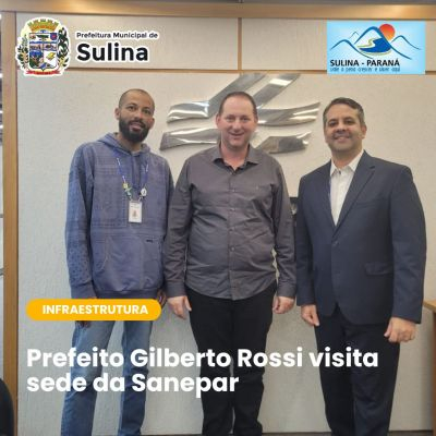 Prefeito Gilberto Visita Sede da Sanepar