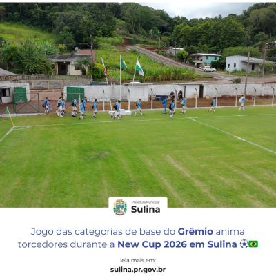 Jogo das categorias de base do Grêmio anima torcedores durante a New Cup 2026 em Sulina