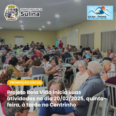 Início das Atividades do Projeto Bela Vida