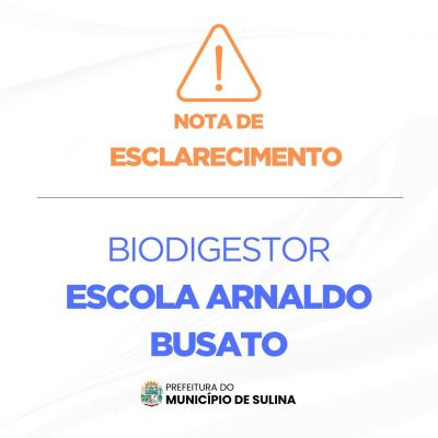 NOTA DE ESCLARECIMENTO À COMUNIDADE