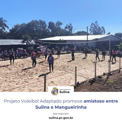 Projeto Voleibol Adaptado promove amistoso entre Sulina e Mangueirinha
